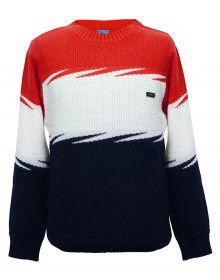 Boys Sweater self design sweater red 